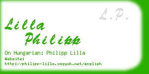 lilla philipp business card